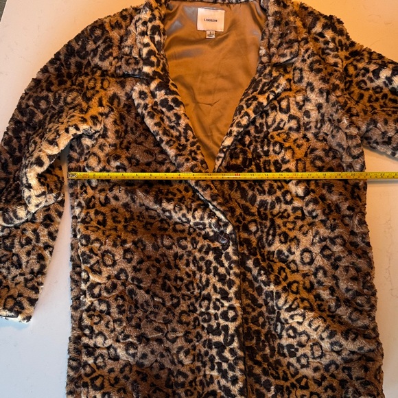 Brown Leopard Faux Fur Jacket by I.MADELINE - Picture 7 of 10